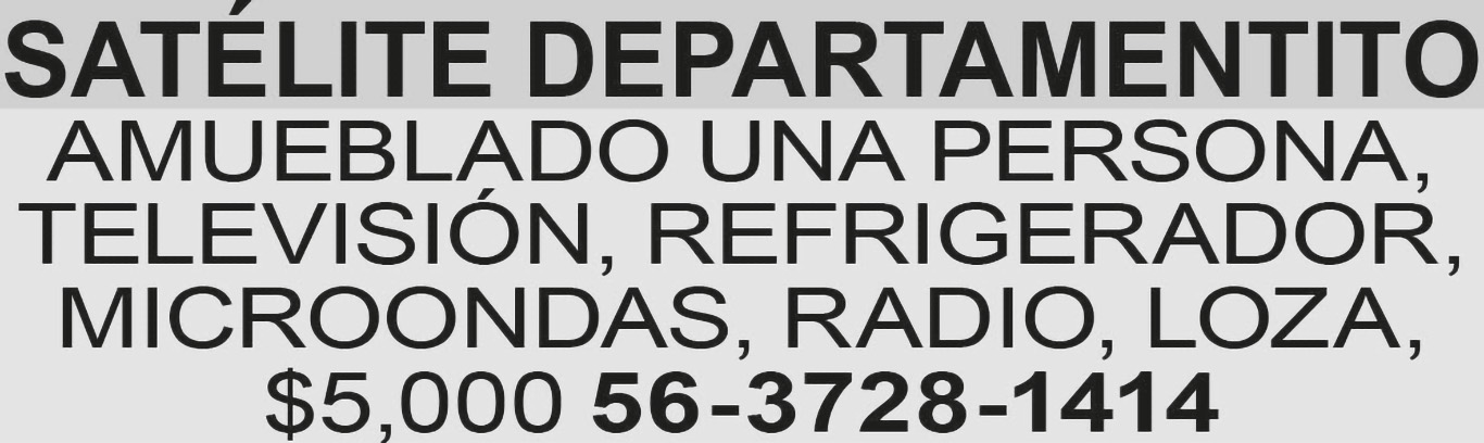 SAT?LITE DEPARTAMENTITO AMUEBLADOUNA
