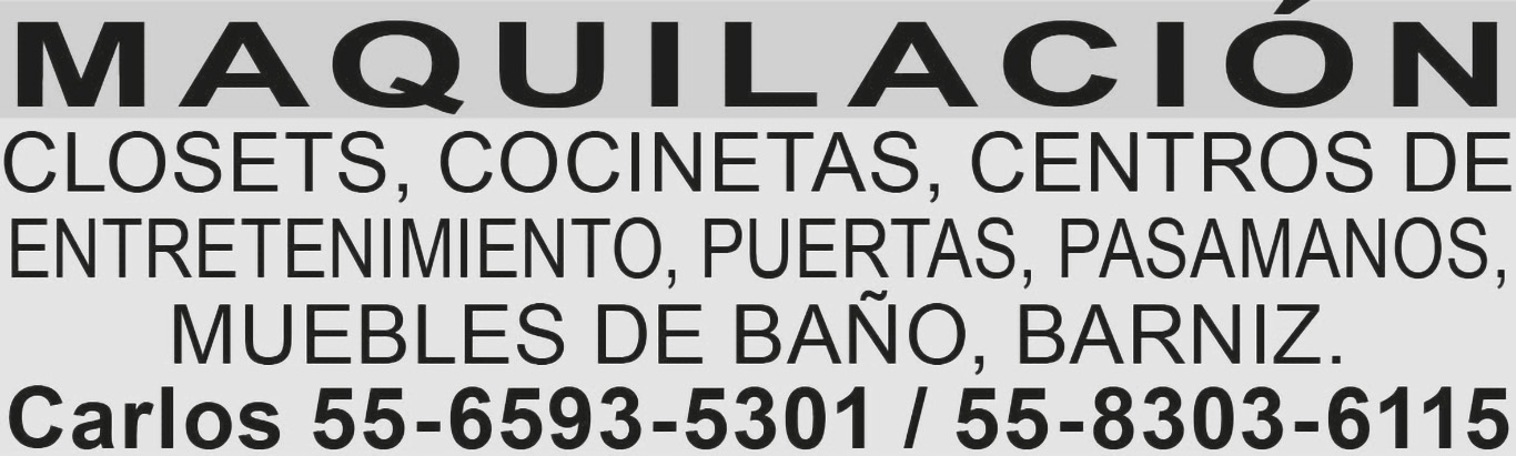 MAQUILACI?N?CLOSETS  COCINETAS