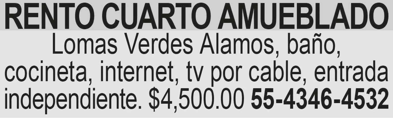 RENTO CUARTO AMUEBLADOLOMAS