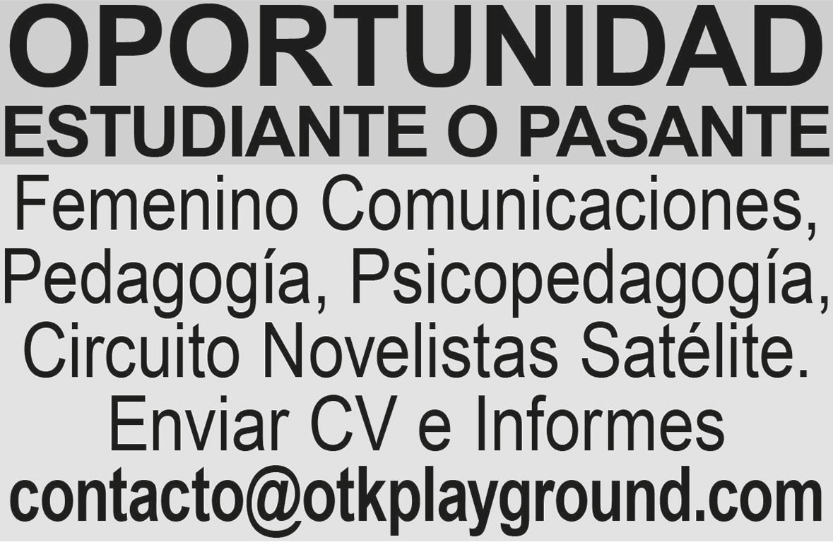 OPORTUNIDAD?ESTUDIANTE?O PASANTE?FEMENINO?COMUNICACIONES 