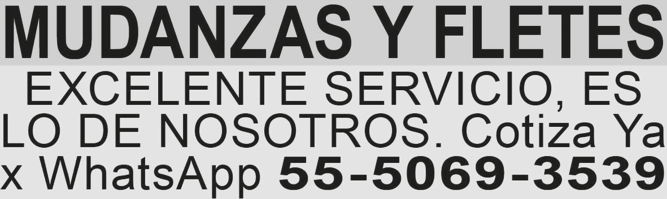 MUDANZAS Y FLETES