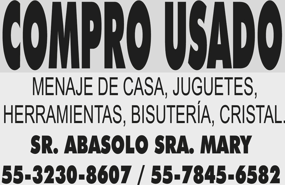 COMPRO USADOMENAJE DE