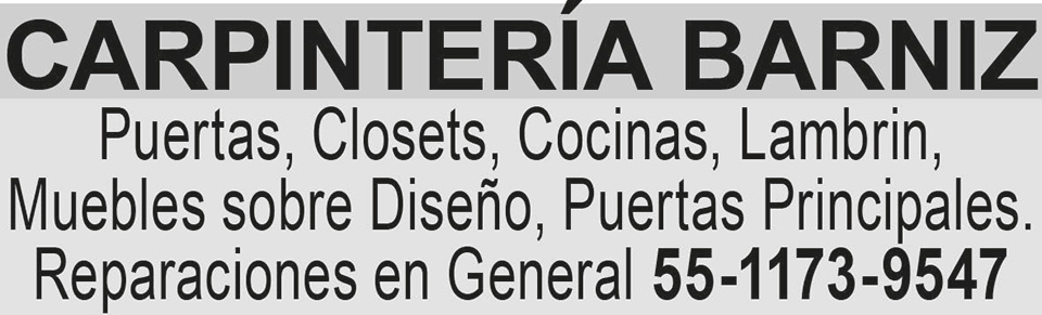 CARPINTER?A BARNIZPUERTAS 