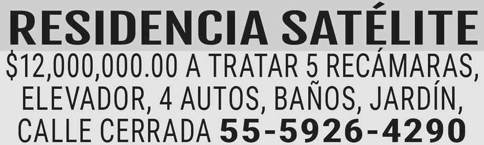 RESIDENCIA SAT?LITE?$12 000