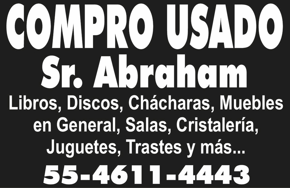 COMPRO USADOSR. ABRAHAMLIBROS