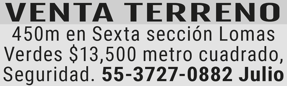 VENTA?TERRENO?450M?EN SEXTA SECCI?N