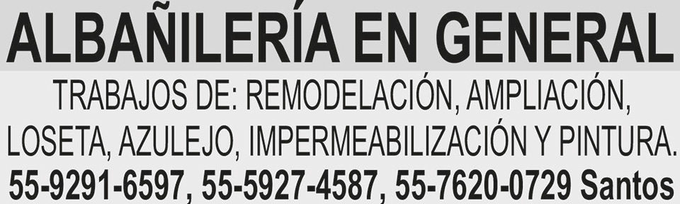 ALBA?ILER?A EN GENERALTRABAJOS