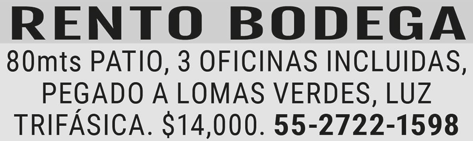 RENTO BODEGA 80MTS