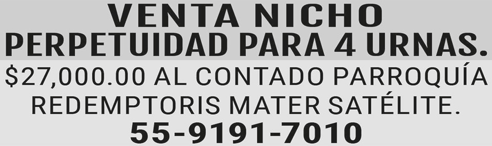 VENTA NICHOPERPETUIDAD PARA