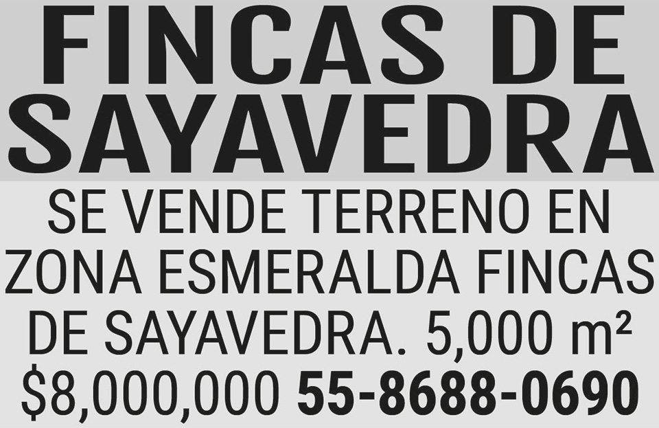 FINCAS DE SAYAVEDRASE