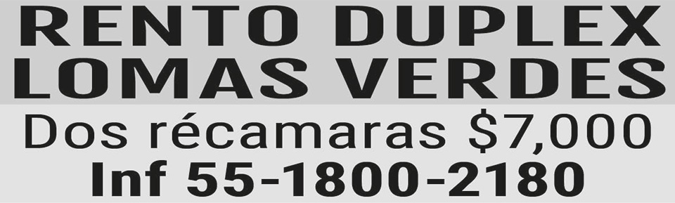 RENTO DUPLEXLOMAS VERDESDOS