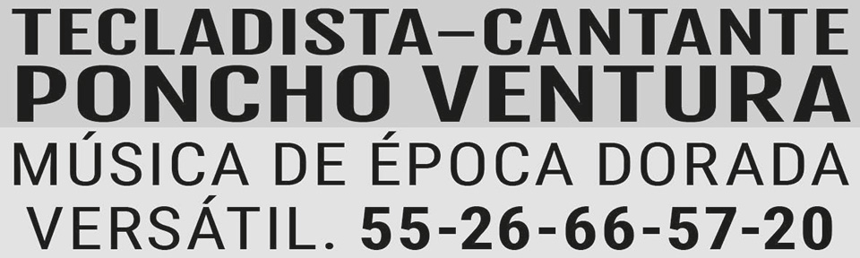 TECLADISTA-CANTANTE?PONCHO VENTURA?M?SICA DE