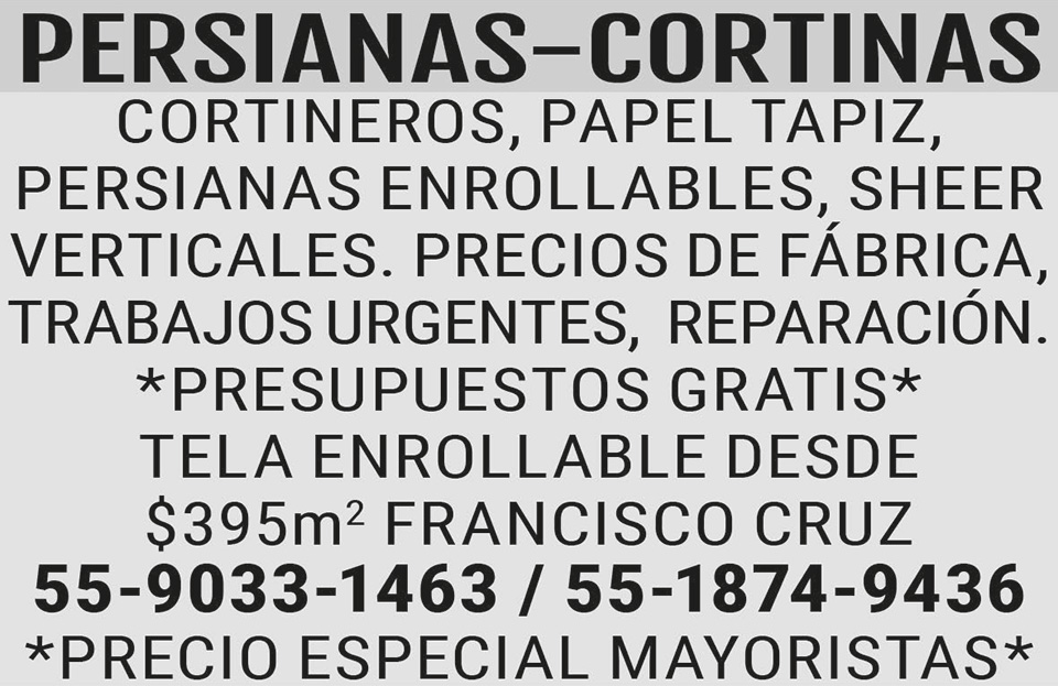PERSIANAS-CORTINASCORTINEROS  PAPEL