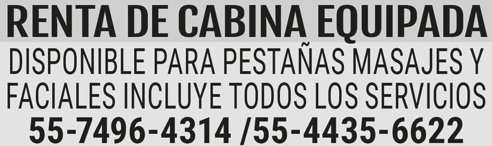 RENTA DE CABINA