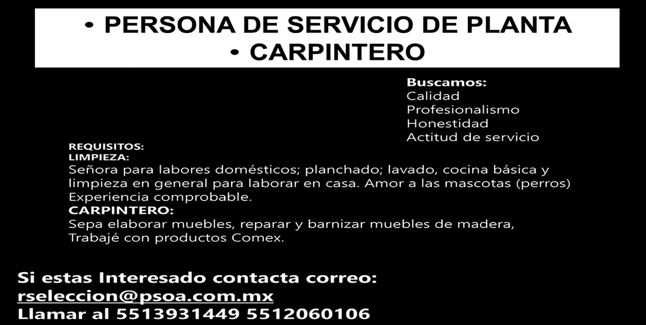 PERSONA DE SERVICIO