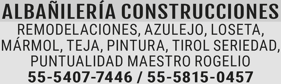 ALBA?ILER?A CONSTRUCCIONESREMODELACIONES 