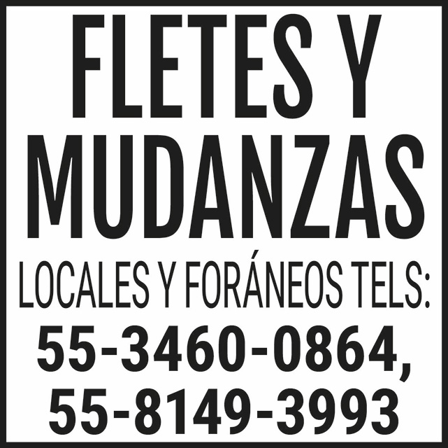 FLETES Y MUDANZAS