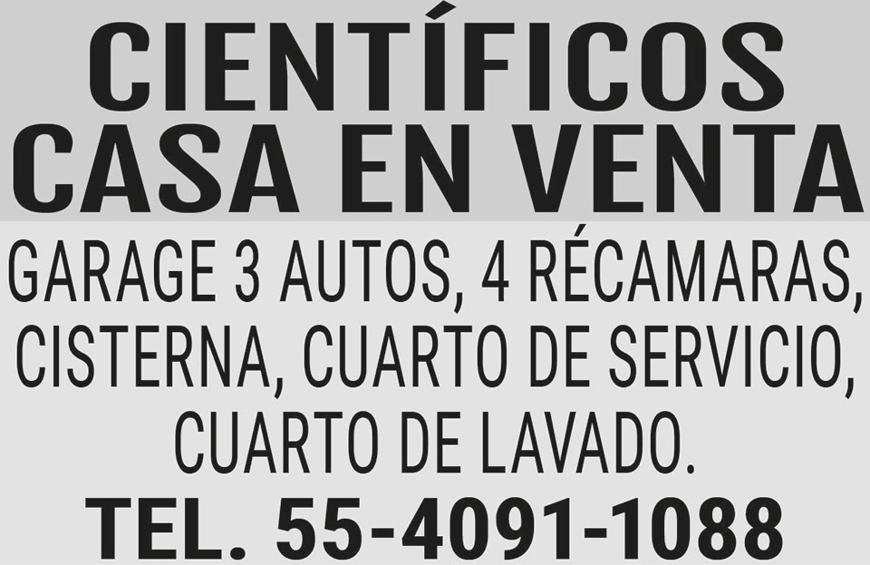CIENT?FICOSCASA EN VENTAGARAGE?3?AUTOS