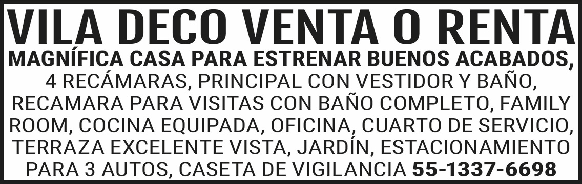VILA DECOVENTA O