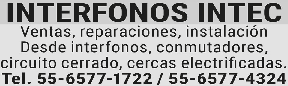 INTERFONOS INTECVENTAS 