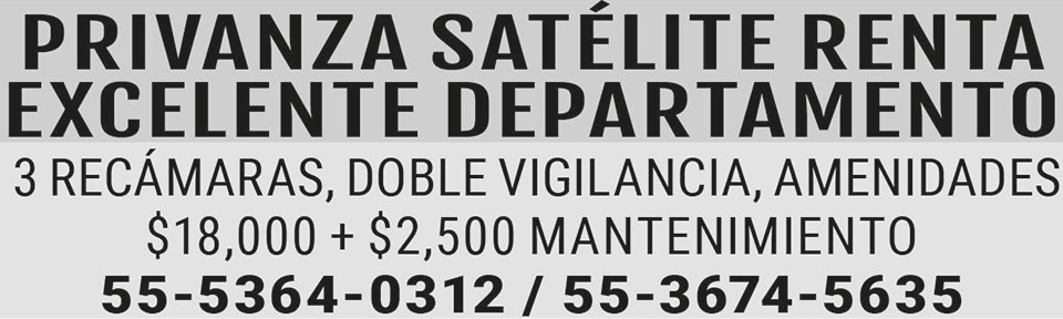 PRIVANZA SAT?LITERENTA EXCELENTE?DEPARTAMENTO