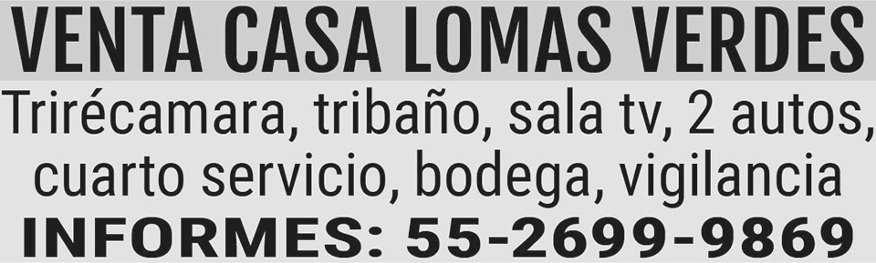 VENTA CASA LOMAS