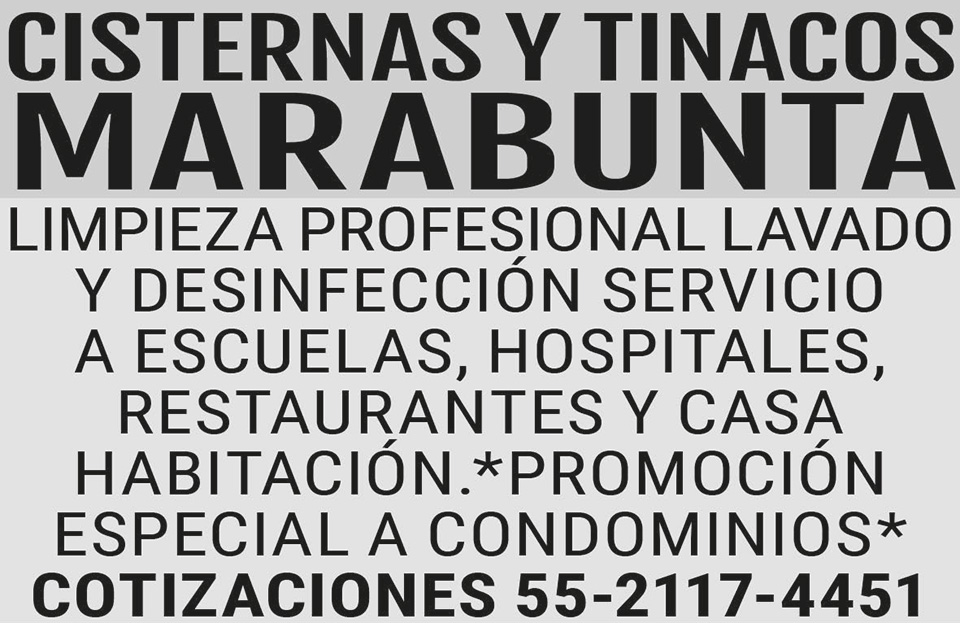 CISTERNAS Y TINACOSMARABUNTALIMPIEZA