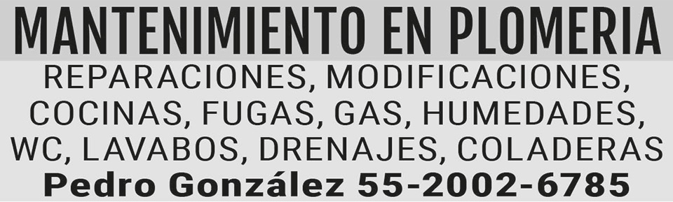 MANTENIMIENTO EN?PLOMERIAREPARACIONES 