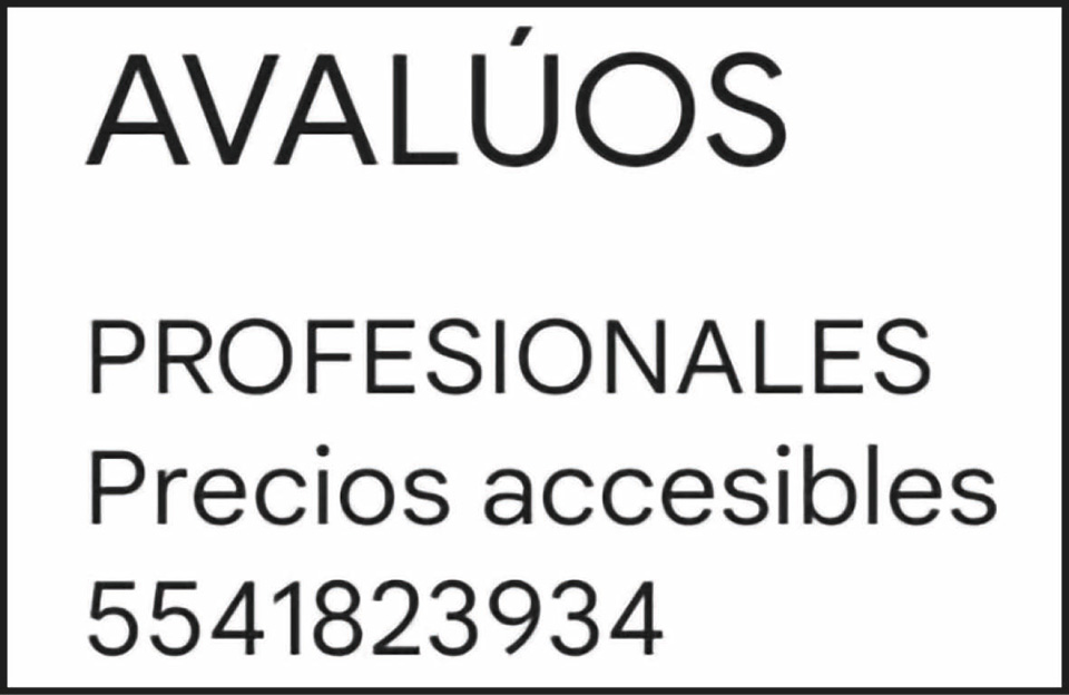 AVALUOS 5541823934 