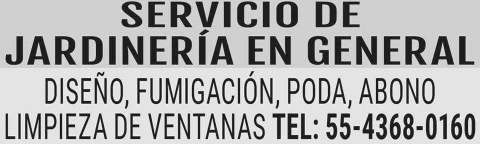 SERVICIO DE JARDINER?A?EN