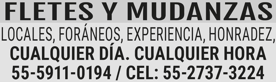 FLETES Y MUDANZAS?LOCALES