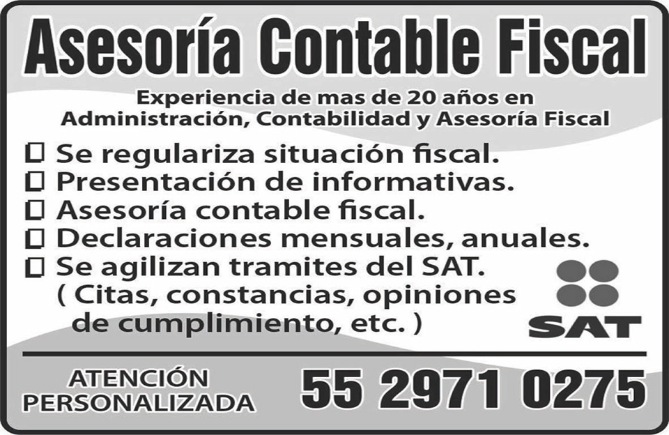ASESORIA CONTABLE FISCAL55