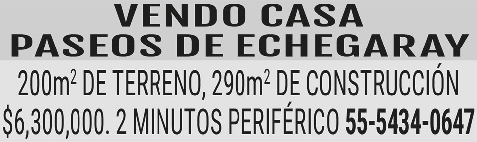 VENDO CASA PASEOS