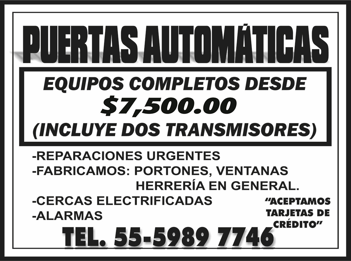 PUERTAS AUTOMATICAS 55-5989-7746